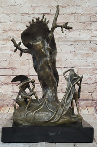 Surreal Melting Clock Bronze – Salvador Dalí Sculpture