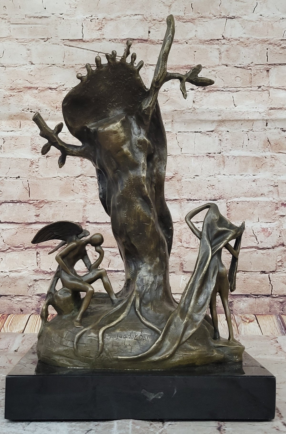 Surreal Melting Clock Bronze – Salvador Dalí Sculpture