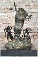 Surreal Melting Clock Bronze – Salvador Dalí Sculpture