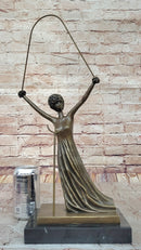 Salvador Dali Alice in Wonderland Bronze Sculpture 19" x 8"