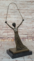 Salvador Dali Alice in Wonderland Bronze Sculpture 19" x 8"