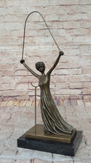 Salvador Dali Alice in Wonderland Bronze Sculpture 19" x 8"