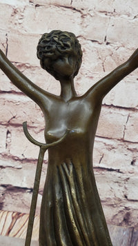 Salvador Dali Alice in Wonderland Bronze Sculpture 19" x 8"