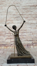 Salvador Dali Alice in Wonderland Bronze Sculpture 19" x 8"