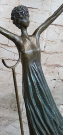 Salvador Dali Alice in Wonderland Green Patina Bronze