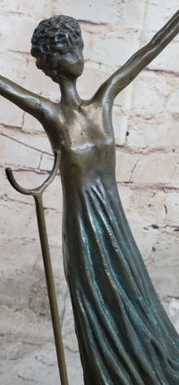 Salvador Dali Alice in Wonderland Green Patina Bronze