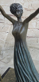 Salvador Dali Alice in Wonderland Green Patina Bronze