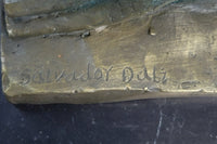 Salvador Dali Alice in Wonderland Green Patina Bronze