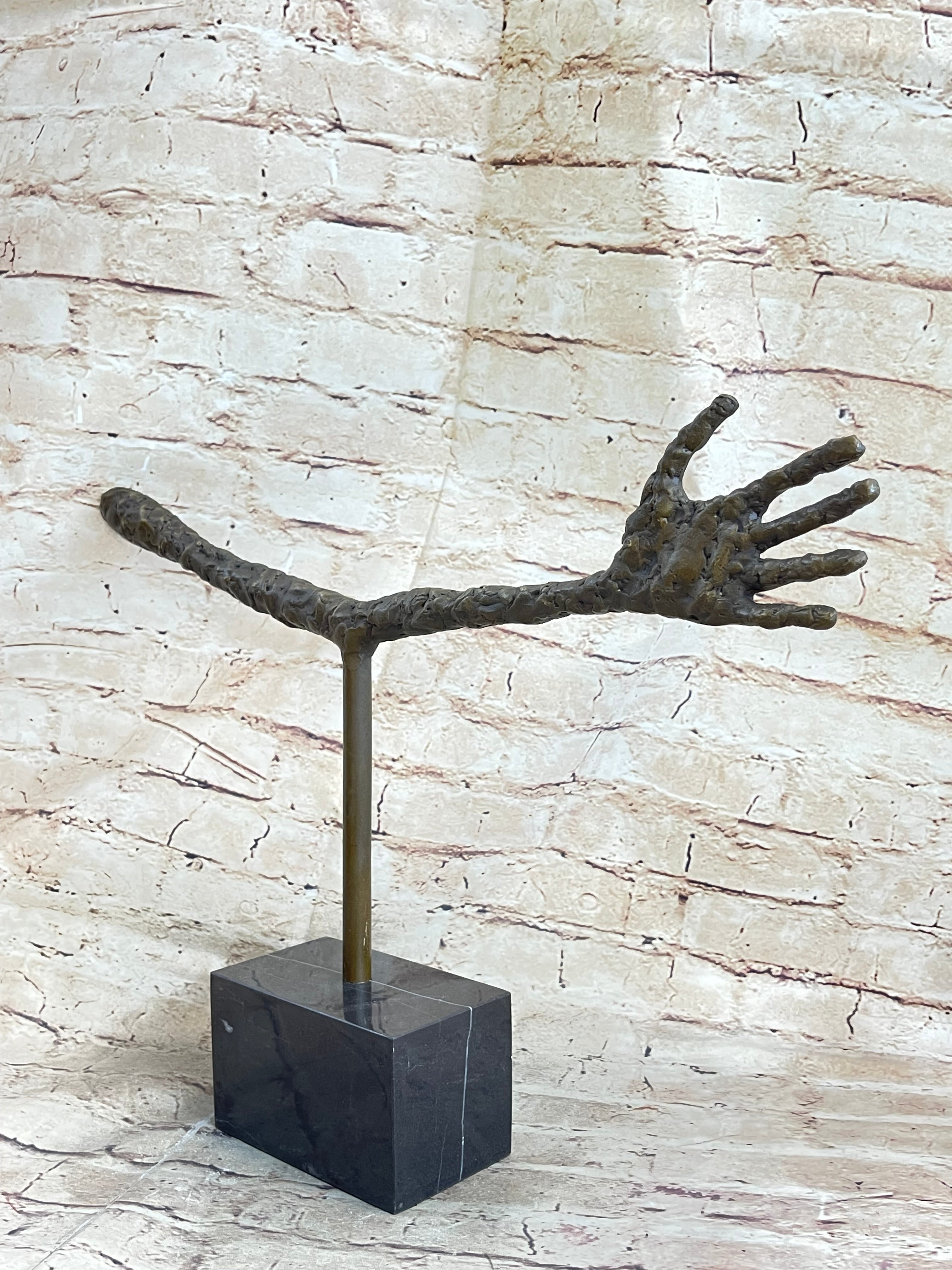 La Main by Alberto Giacometti - Bronze Sculpture on Marble