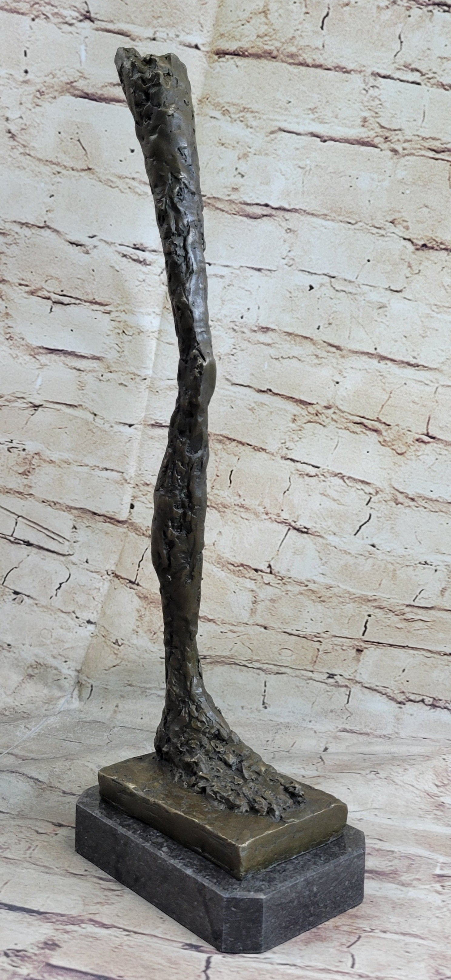 Leg by Alberto Giacometti - Bronze Sculpture on Marble Base