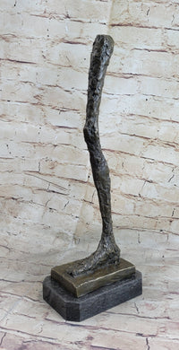 Leg by Alberto Giacometti - Bronze Sculpture on Marble Base