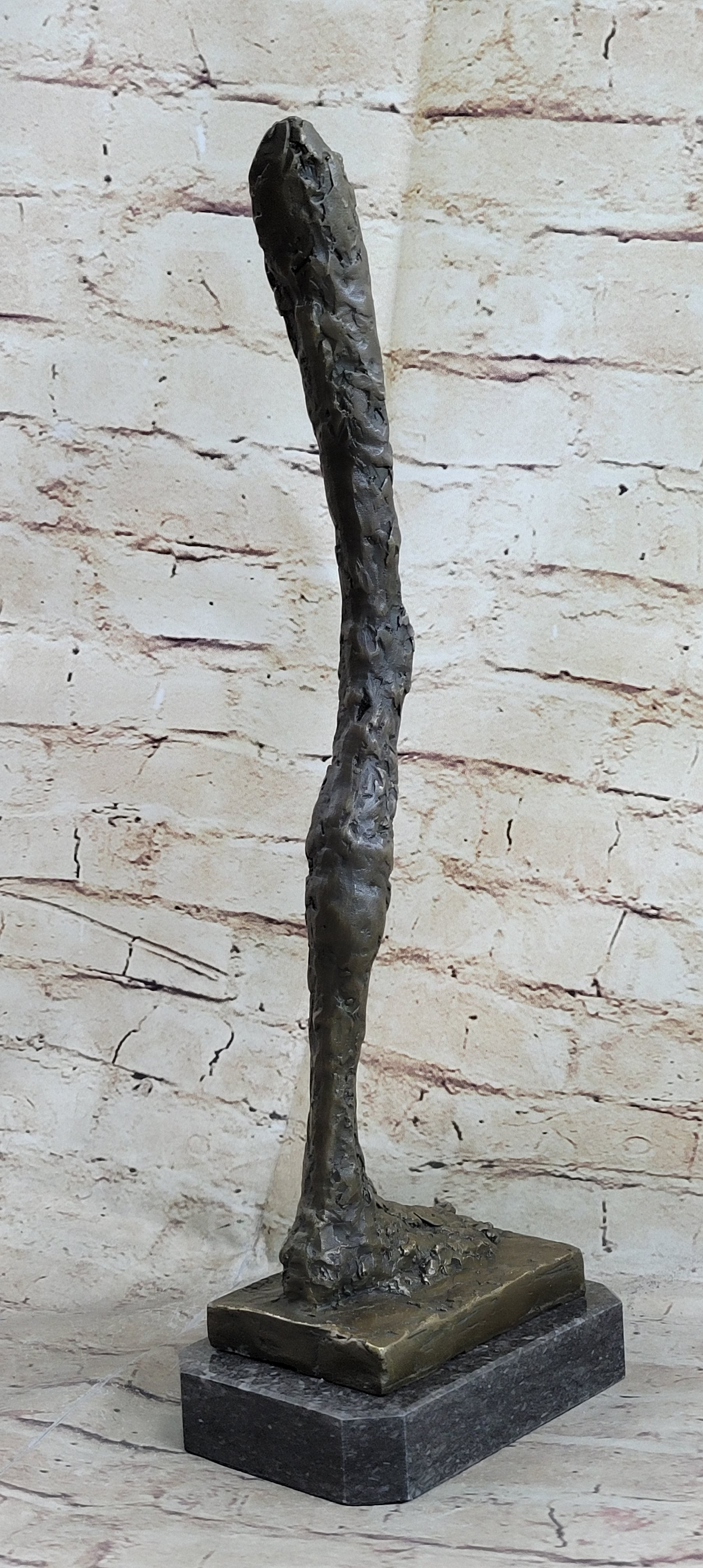 Leg by Alberto Giacometti - Bronze Sculpture on Marble Base