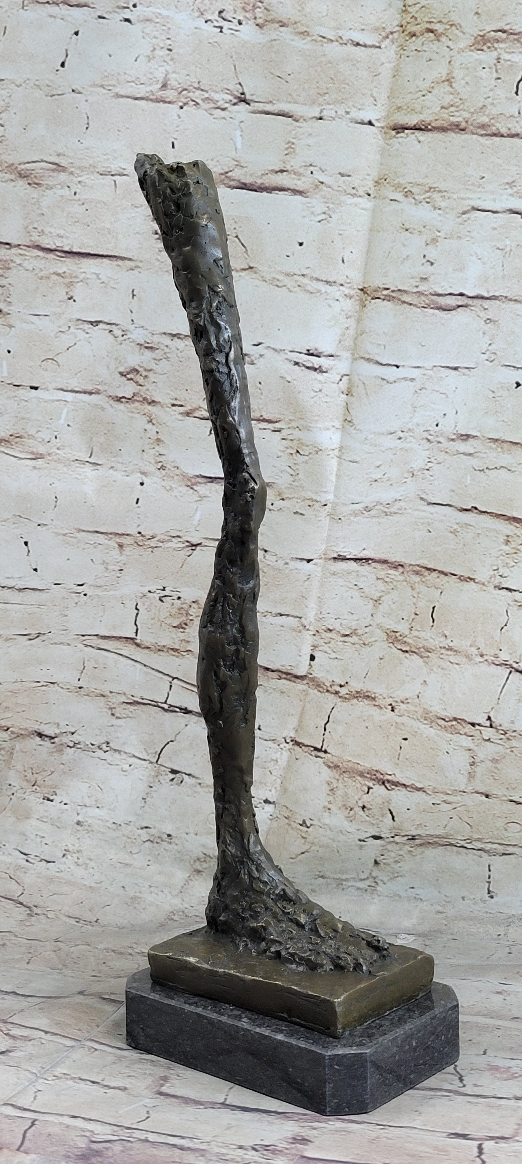 Leg by Alberto Giacometti - Bronze Sculpture on Marble Base