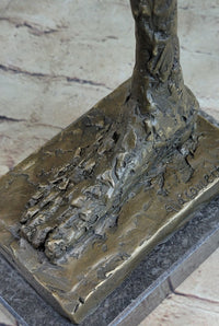 Leg by Alberto Giacometti - Bronze Sculpture on Marble Base