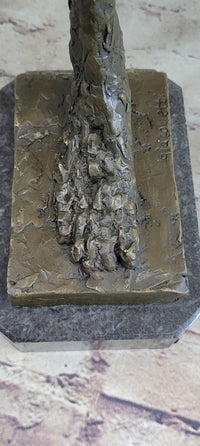 Leg by Alberto Giacometti - Bronze Sculpture on Marble Base