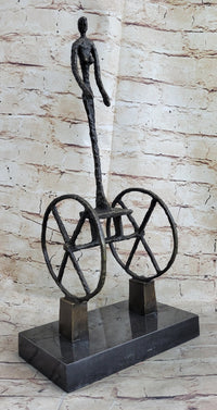 Le Chariot by Alberto Giacometti - Bronze Sculpture on Marble