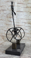 Le Chariot by Alberto Giacometti - Bronze Sculpture on Marble