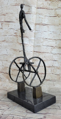 Le Chariot by Alberto Giacometti - Bronze Sculpture on Marble