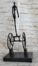 Le Chariot by Alberto Giacometti - Bronze Sculpture on Marble