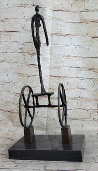 Le Chariot by Alberto Giacometti - Bronze Sculpture on Marble