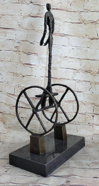 Le Chariot by Alberto Giacometti - Bronze Sculpture on Marble
