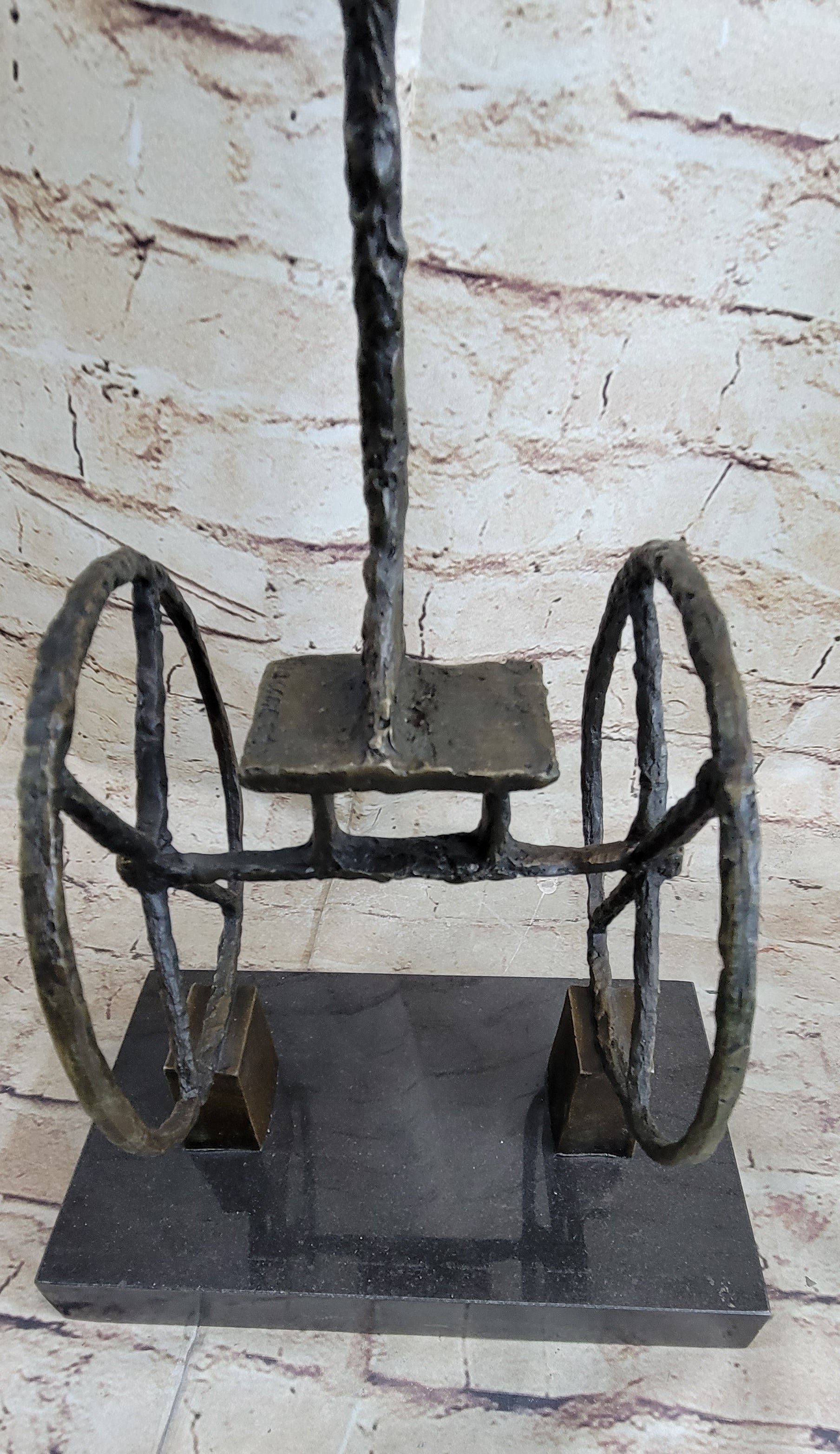 Le Chariot by Alberto Giacometti - Bronze Sculpture on Marble