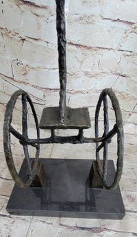Le Chariot by Alberto Giacometti - Bronze Sculpture on Marble