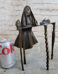 Disembodied Head Over Table - Surrealist Bronze by Dali