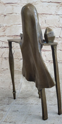 Disembodied Head Over Table - Surrealist Bronze by Dali