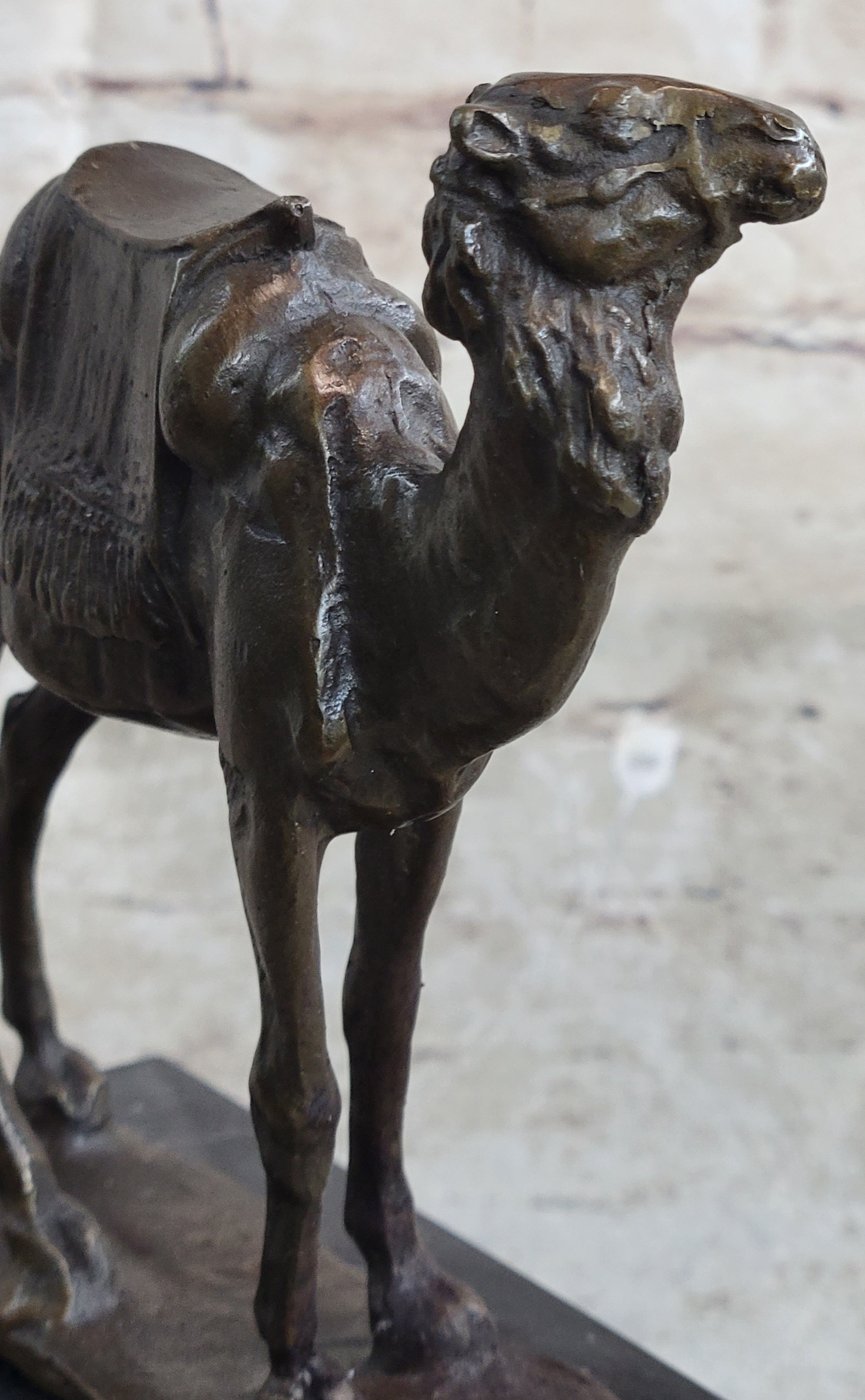 Camel Take a Journey Desert Bronze Sculpture Art Deco Milo
