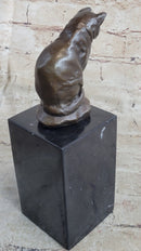Signed Original House Cat Hot Cast Bronze Sculpture