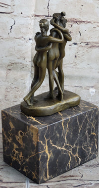 Hot Cast Three Graces by Canova Bronze Bookend