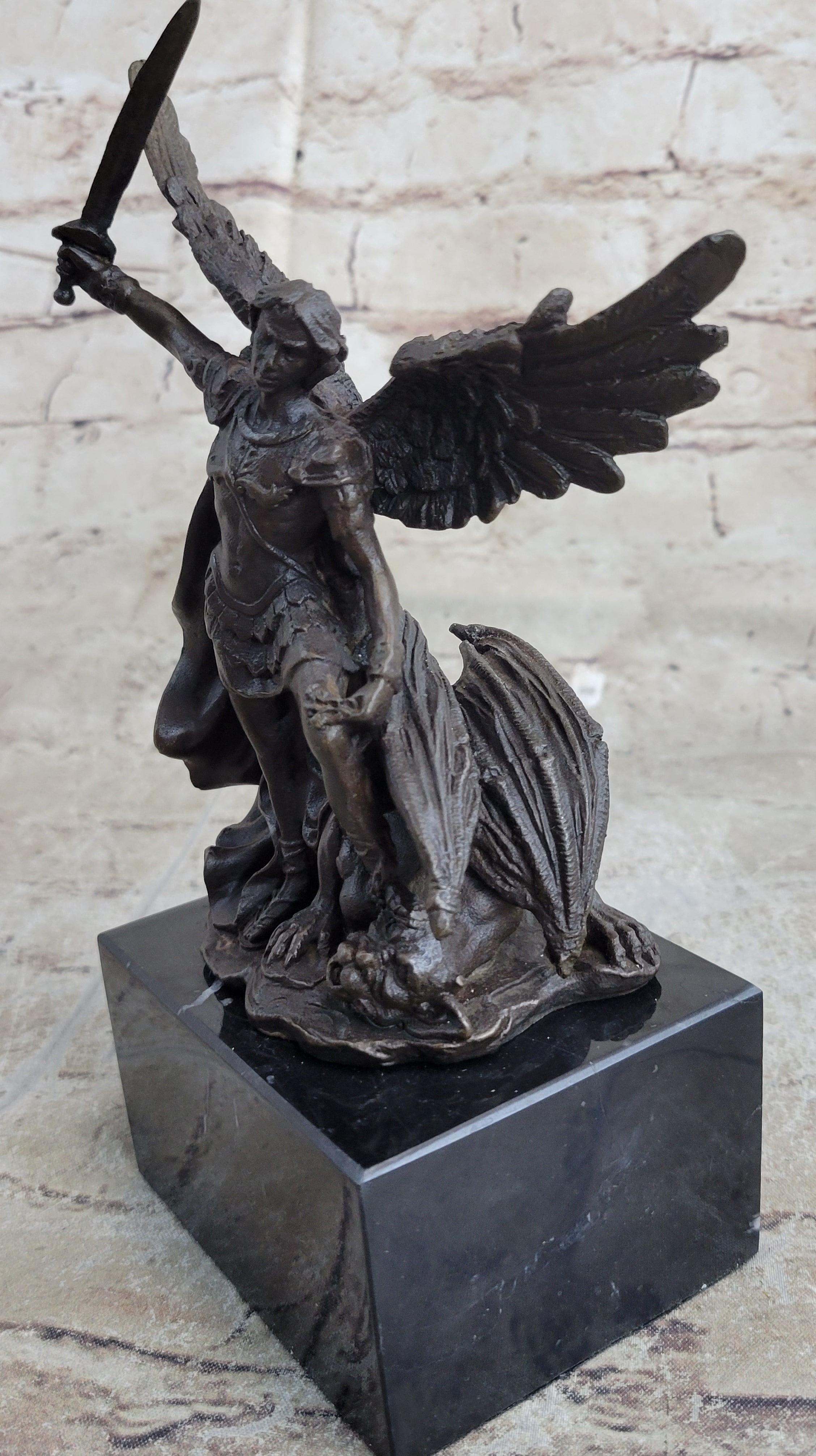 Signed Valli St. Michael Lucifer Bronze Sculpture Sale