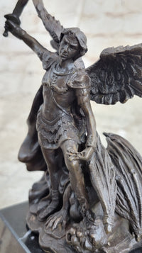 Signed Valli St. Michael Lucifer Bronze Sculpture Sale
