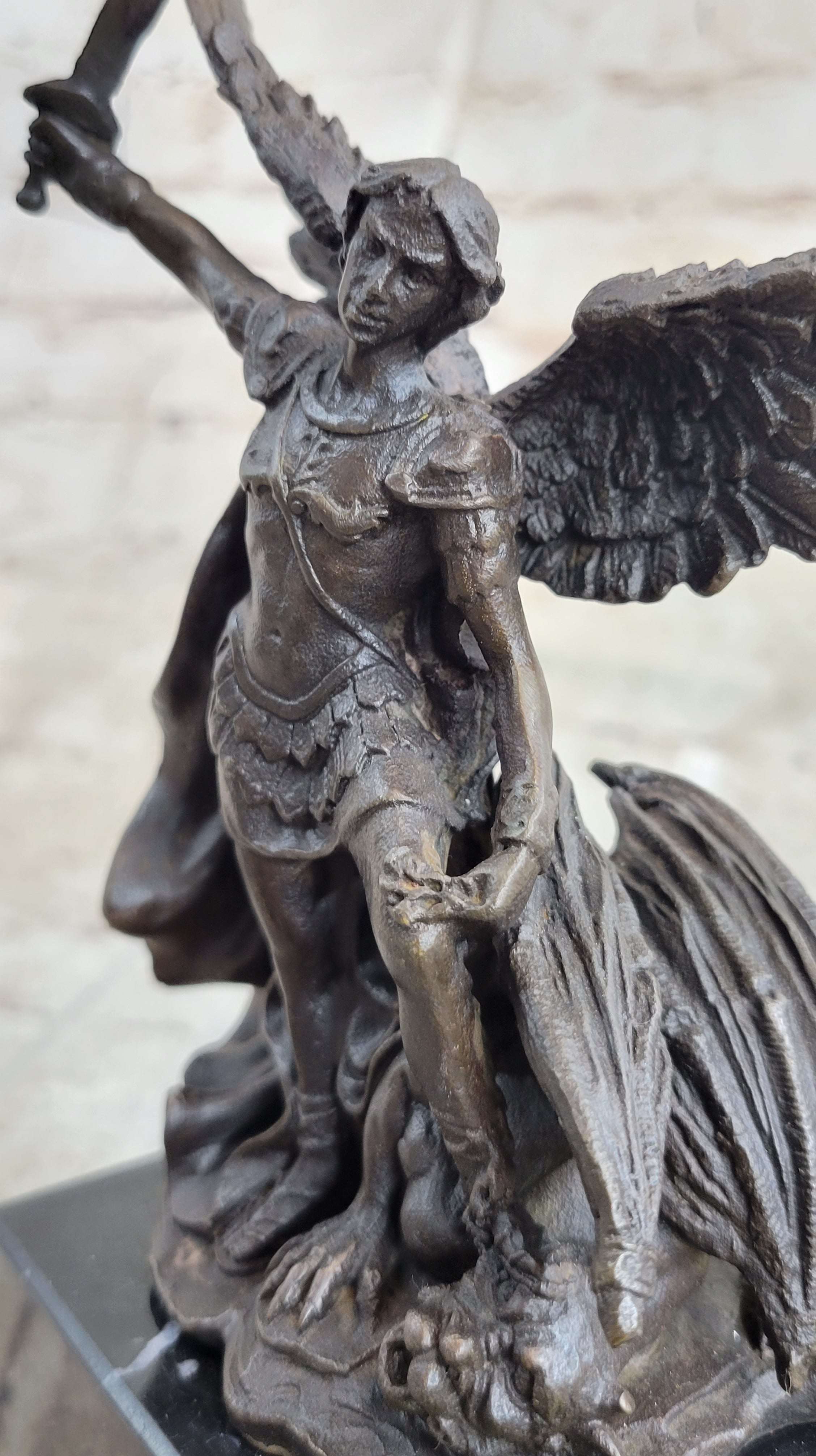 Signed Valli St. Michael Lucifer Bronze Sculpture Sale