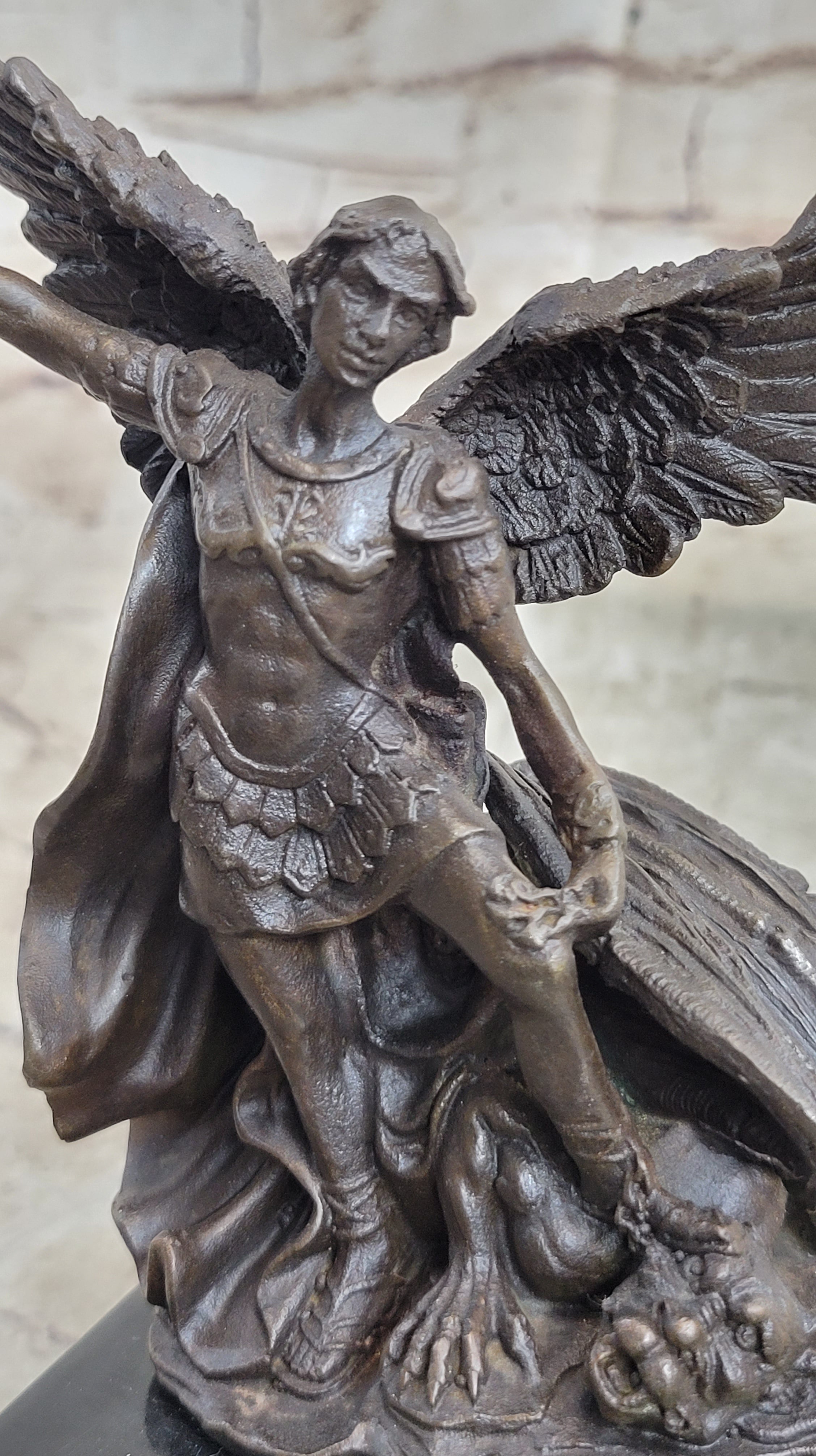Signed Valli St. Michael Lucifer Bronze Sculpture Sale