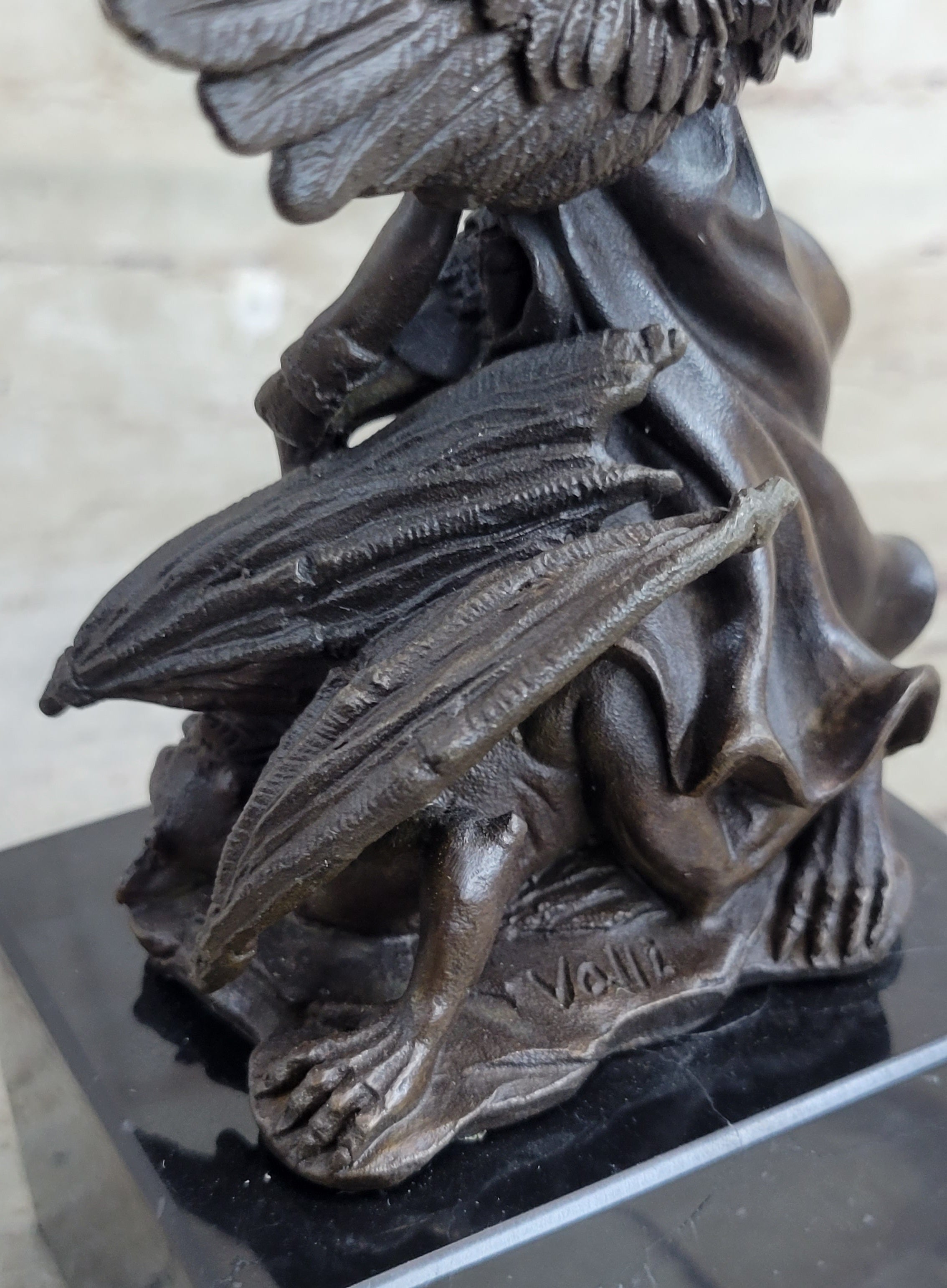 Signed Valli St. Michael Lucifer Bronze Sculpture Sale