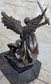 Signed Valli St. Michael Lucifer Bronze Sculpture Sale