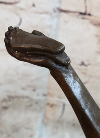 The Bird in Hand by Gennarelli Hot Cast Bronze Sculpture Statue Nude Female Figure