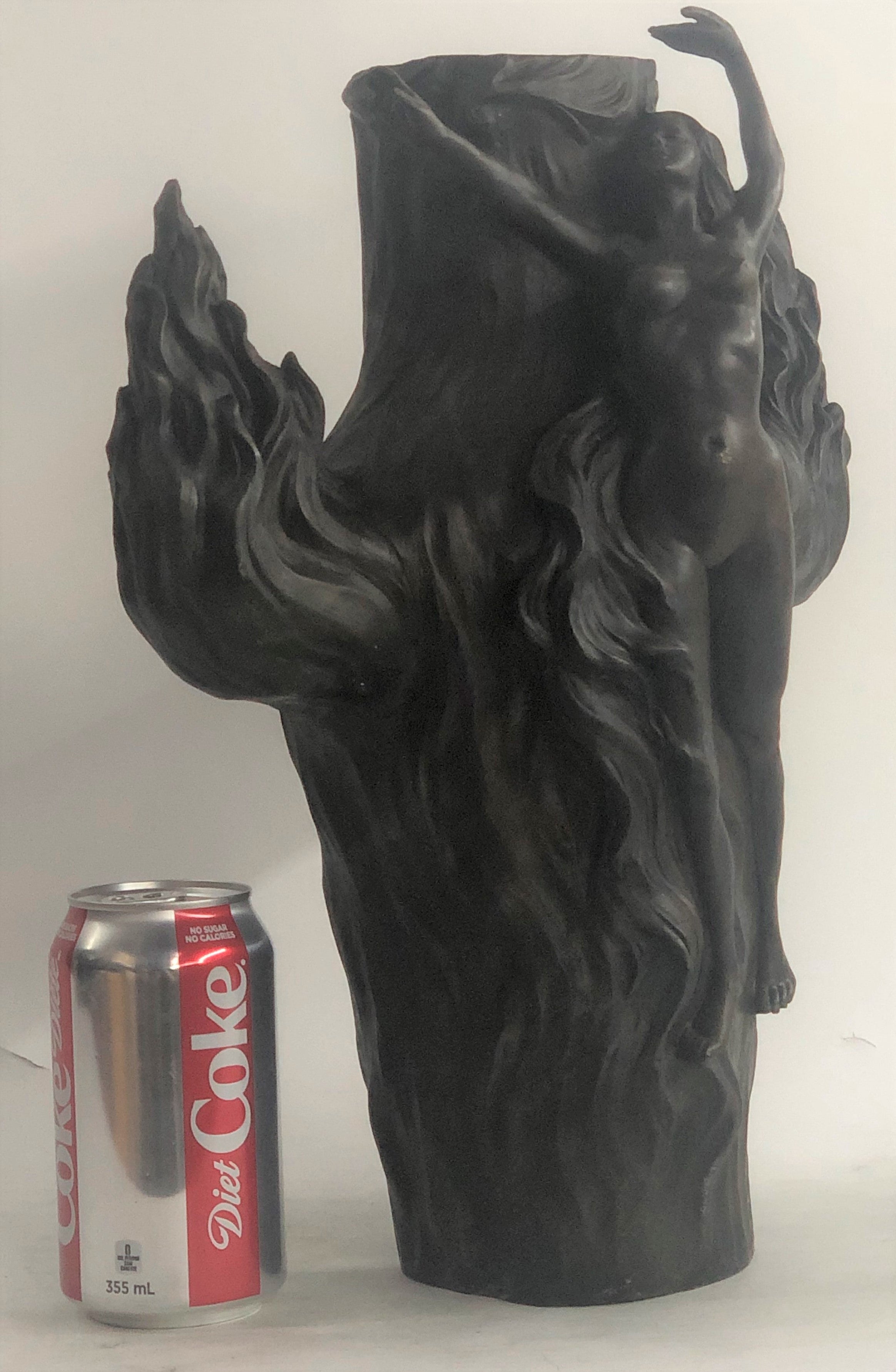 Large Hot Cast Exquisite Nude Nymph by Chalon Bronze Sculpture