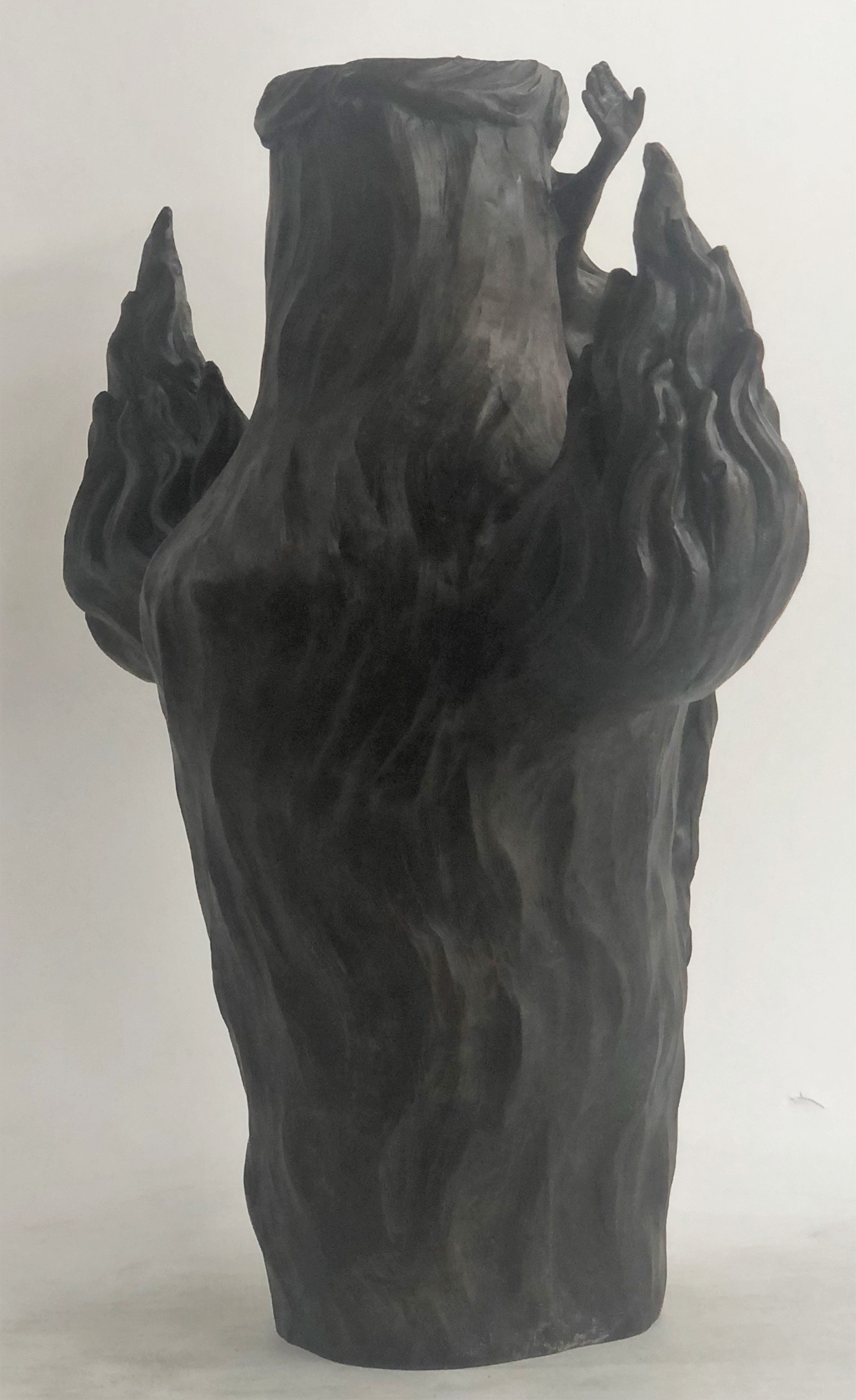 Large Hot Cast Exquisite Nude Nymph by Chalon Bronze Sculpture