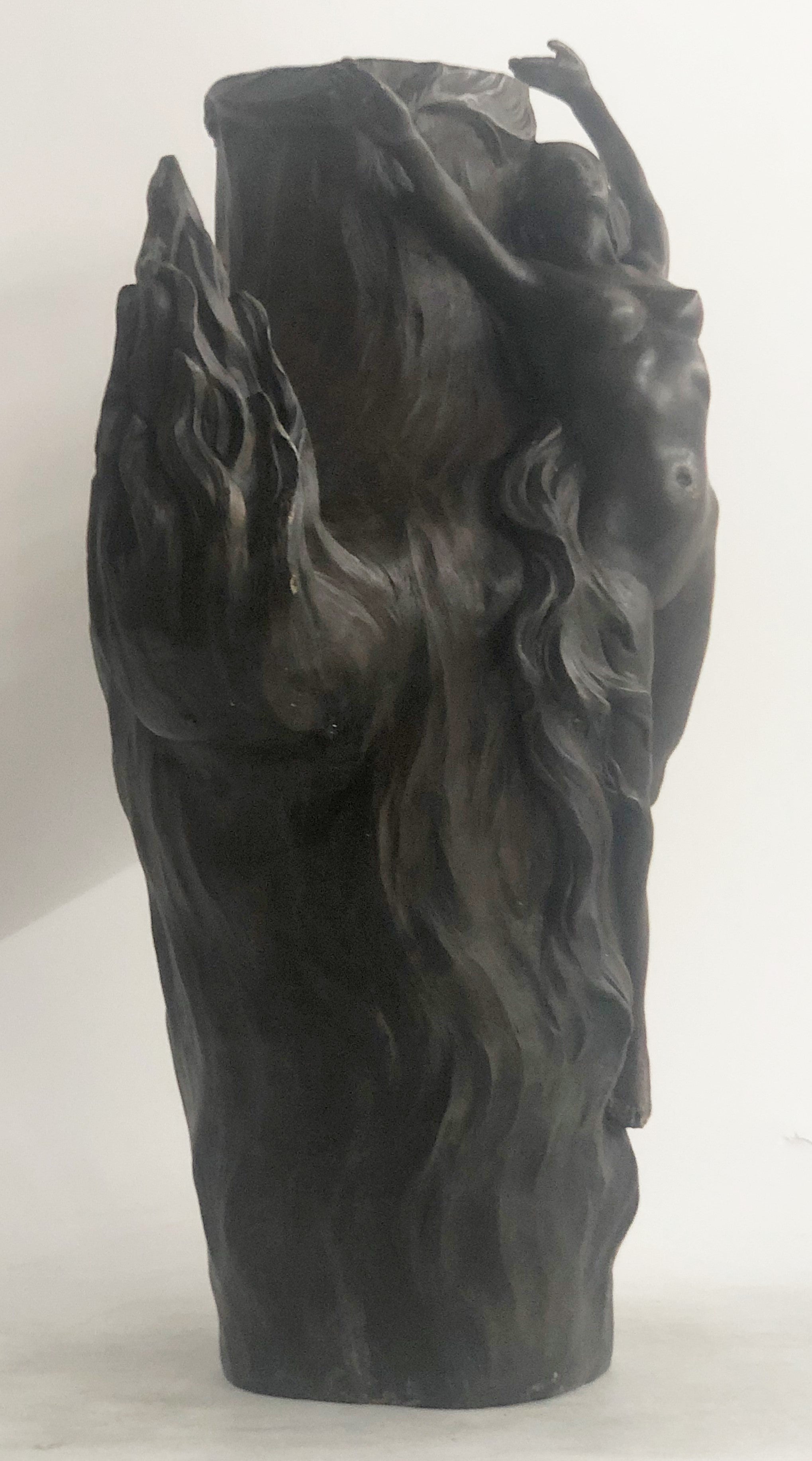 Large Hot Cast Exquisite Nude Nymph by Chalon Bronze Sculpture