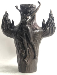 Special Patina Sexy Nude Female Hot Cast Bronze Vase