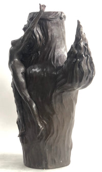 Special Patina Sexy Nude Female Hot Cast Bronze Vase