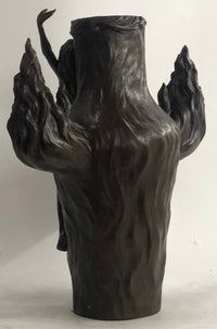 Special Patina Sexy Nude Female Hot Cast Bronze Vase