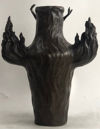 Special Patina Sexy Nude Female Hot Cast Bronze Vase