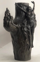 Special Patina Sexy Nude Female Hot Cast Bronze Vase