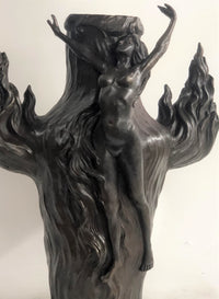 Special Patina Sexy Nude Female Hot Cast Bronze Vase