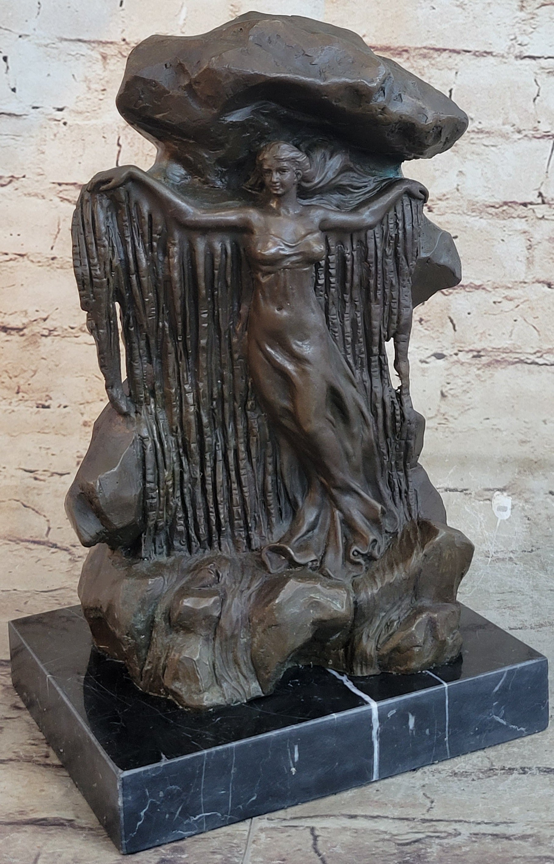 D`or Saved by Perseus Greek Mythology Bronze Sculpture