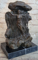 Bronze Waterfall Goddess d'Or Sculpture – Mythical Woman
